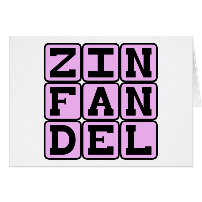 Zinfandel, Tipo de Vino Blanco (Anverso (Horizontal))