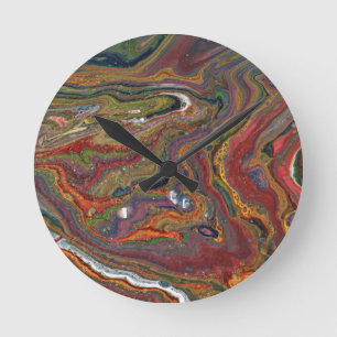 Zing 2 Relajante Reloj de pared abstrante natural
