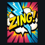 ¡ZING! Explosión de arte pop relámpago<br><div class="desc">¡Este ZING! El poster de la "Explosión de arte pop relámpago" es una celebración de energía pura y emoción, reventando directamente de la pared. Inspirado por la época dorada de los cómics retro y el audaz pinchazo visual del arte pop clásico, captura esa chispa de dos segundos cuando chocan la...</div>