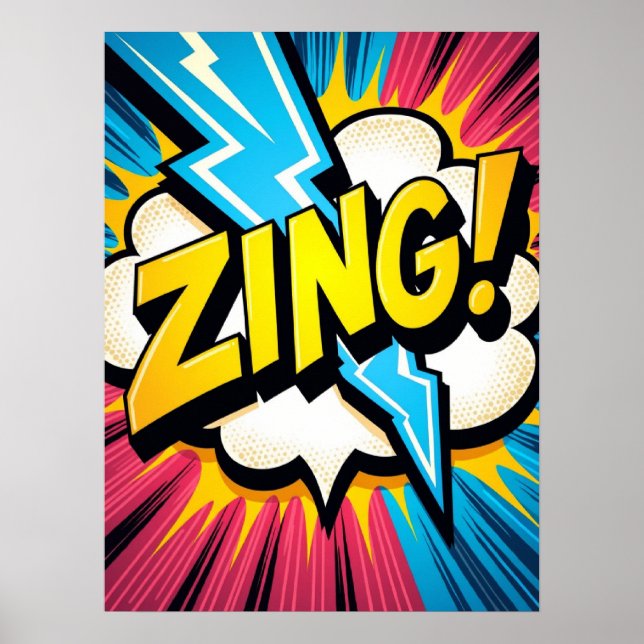 ¡ZING! Explosión de arte pop relámpago (Frente)