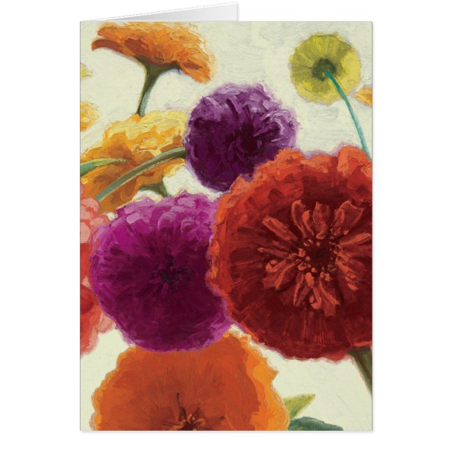 Zinnias puros de la paleta (Frente)