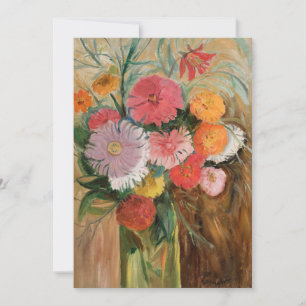 Zinnias y Asters   Tadeusz Makowski