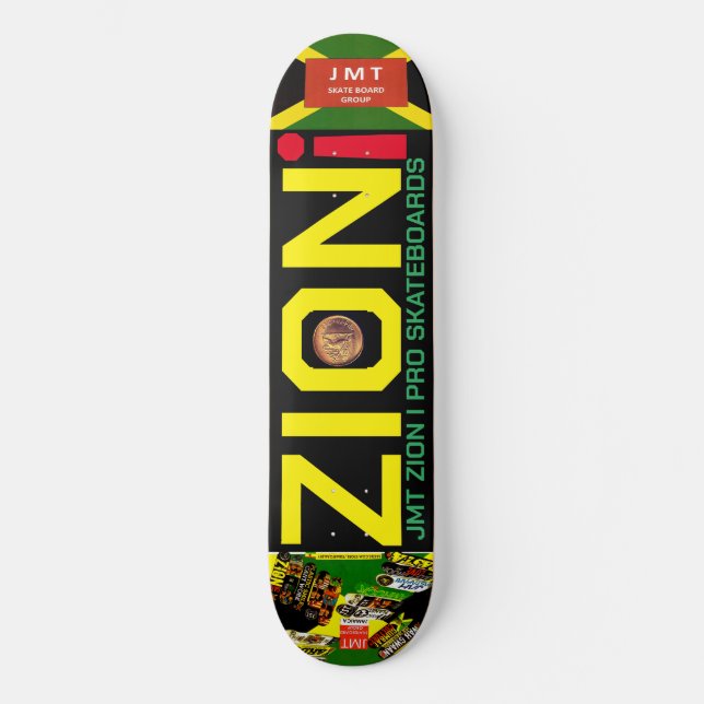 ZION. I JMT OFFICIAL 8 Placa de skateboard de 1/4" (Anverso)