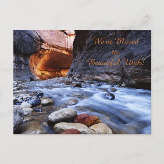 Zion Narrows, nueva Invitación de direcciones (Anverso)