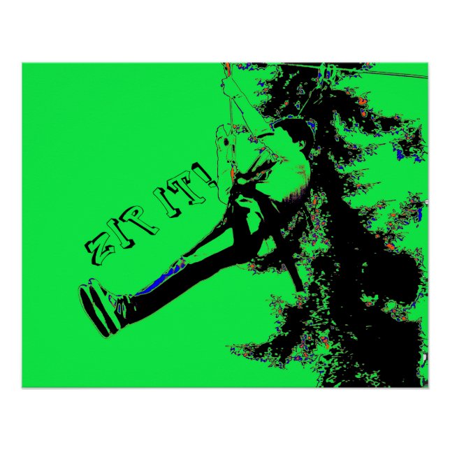 ¡Zip IT! - Poster de Zipline Rider (Anverso)