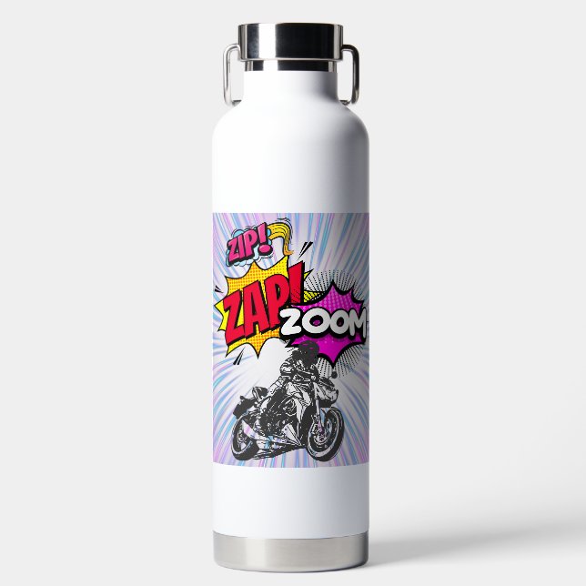 Zip, Zap, botella de agua Zoom 32 oz (Delantero)