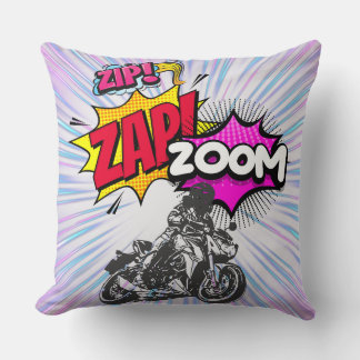zip, zap, zoom - almohada de lanzamiento