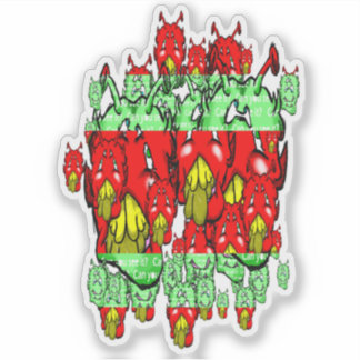 Zippy Trippy Alien Dazs G-Y Pegatina