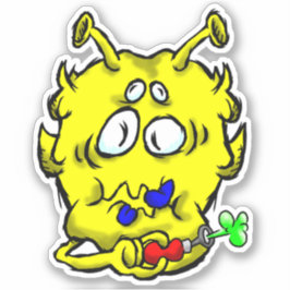 Zippy Trippy Alien Dazs Toot Pegatina