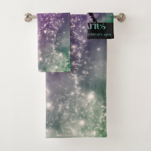Zodiac : Diseño Aquarius Blue & Purple Space
