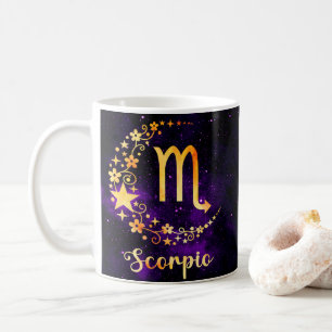 Zodiac Horoscope Scorpio Diseño Café Taza de tazas