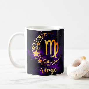 Zodiac Horoscope Virgo Diseño Copa de Café Mug