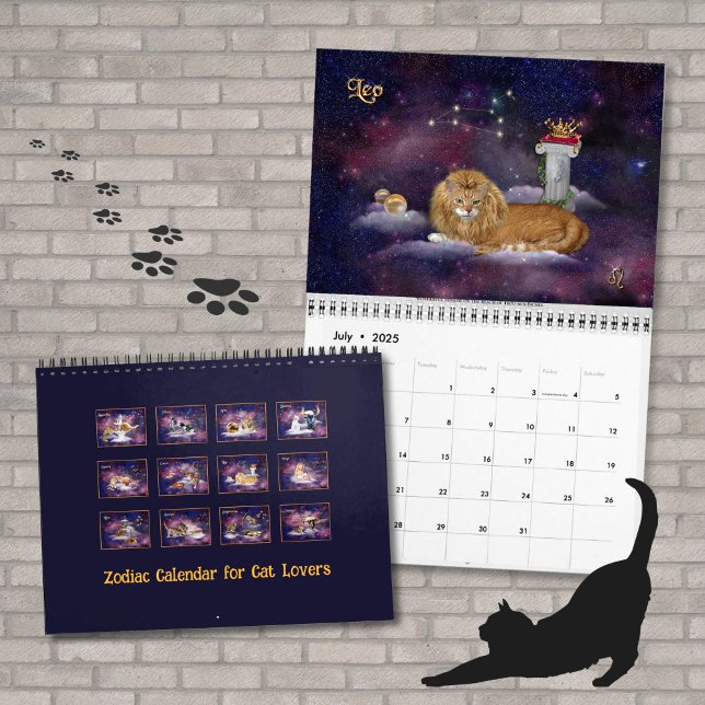 Zodiac para los amantes del gato 😻 calendario (Subido por el creador)