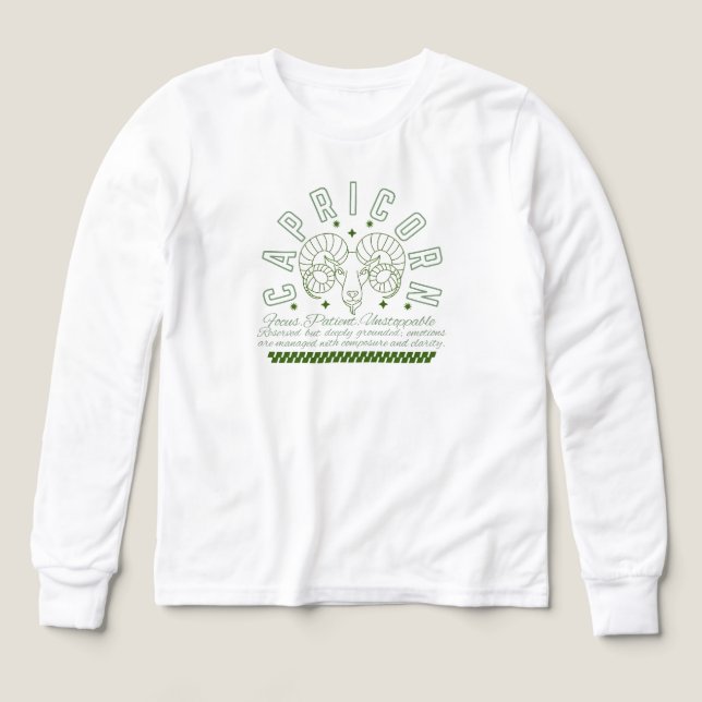 Zodiac sign-CAPRICORN born (Diseño frontal)