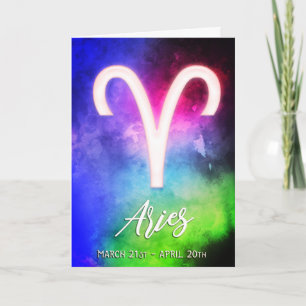 Zodiac : Tarjeta de cumpleaños Aries Fates
