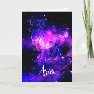 Zodiac : Tarjeta de cumpleaños de Aries