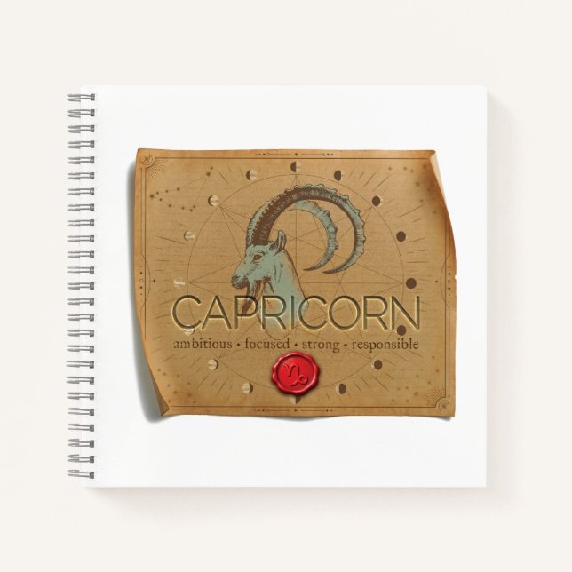 Zodiaco - Capricornio - Diario (Anverso)