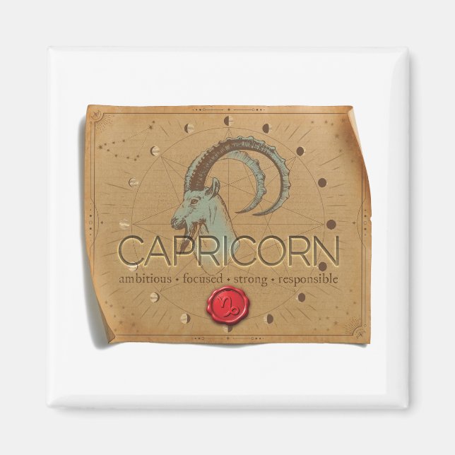 ZODIACO - Capricornio - Imán (Frente)