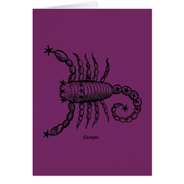 Zodiaco: Escorpión, 1482 (Frente)