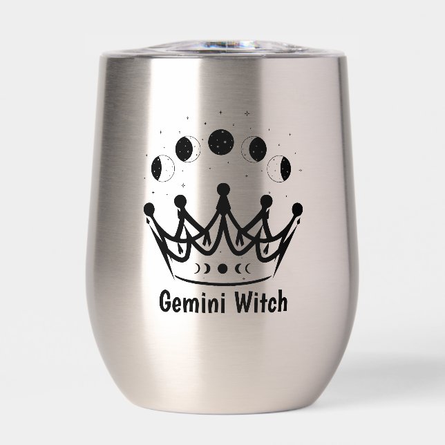 Zodíaco Personalizable Cumpleaños Géminis Bruja Má (Frente)