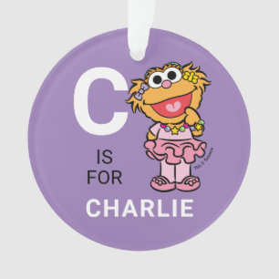 Zoe Nombre personalizado con ornamento fotográfi