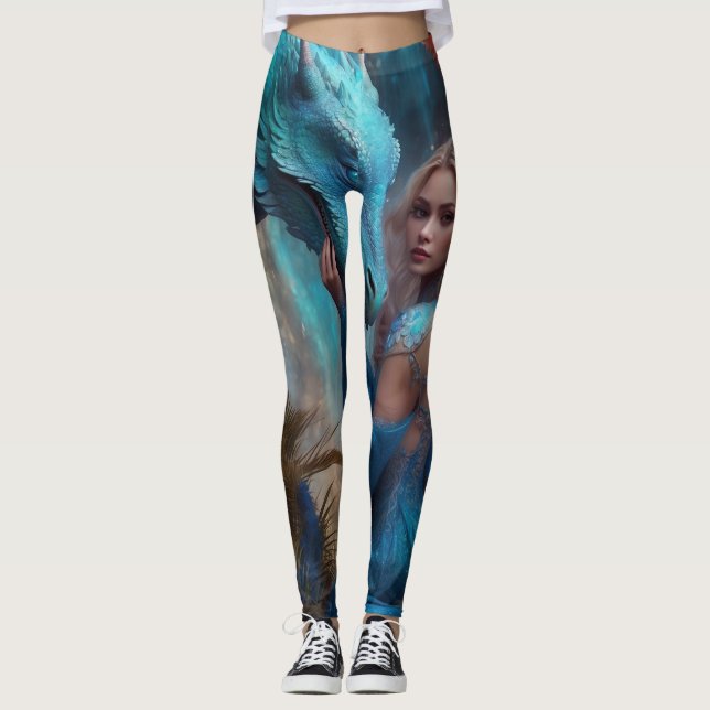 Zoey y Blue Dragon Leggings (Anverso)