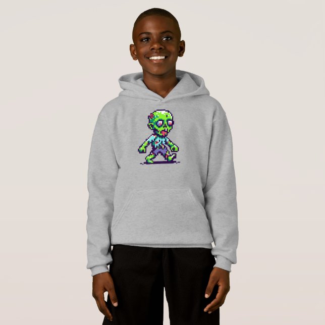 zombi divertido de Halloween de 8 bits  (Anverso completo)