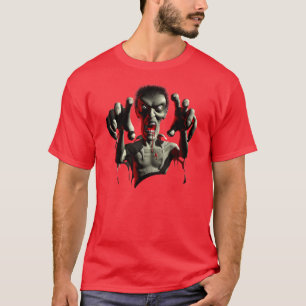 Zombi que agarra las camisetas