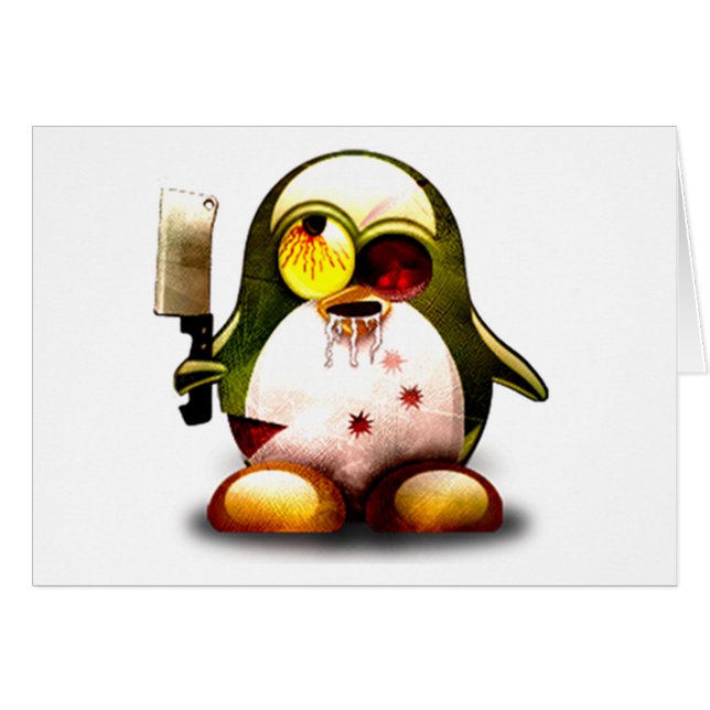 Zombi Tux (Linux Tux) (Anverso (Horizontal))