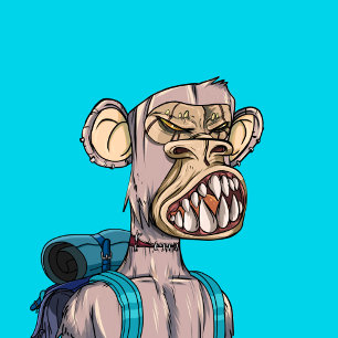Zombie Ape de vuelta a la escuela Pegatina NFT #23