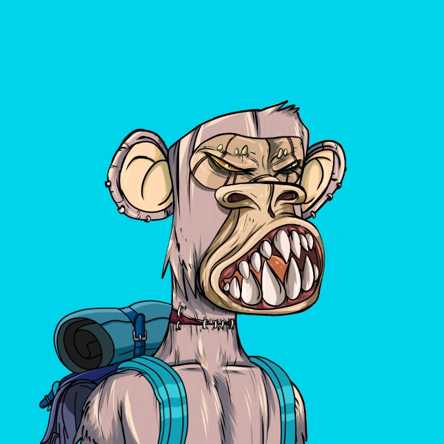 Zombie Ape de vuelta a la escuela Pegatina NFT #23 (Subido por el creador)