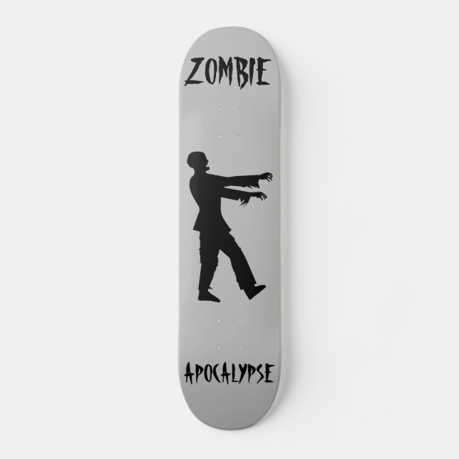 ZOMBIE APOCALYPSE FUNNY Skateboard deck (Anverso)
