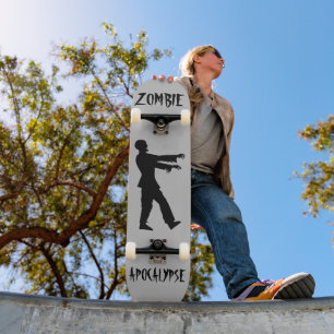 ZOMBIE APOCALYPSE FUNNY Skateboard deck