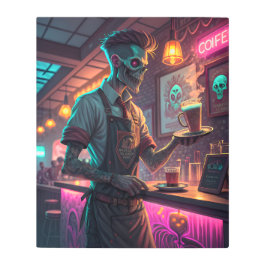 Zombie Café | Spooky Urban Halloween Poster