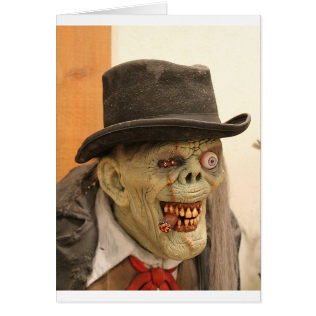 Zombie con cigarro y sombrero superior (Frente)