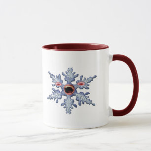 ¡Zombie con copas de nieve! - Ringer Mug de dos la