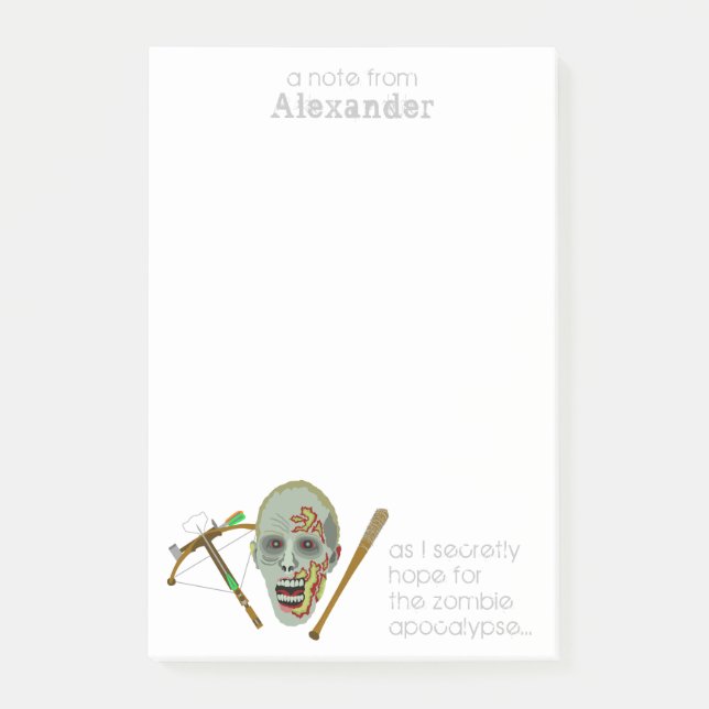 Zombie Crossbow Bat | Notas graciosas sobre el apo (Anverso)