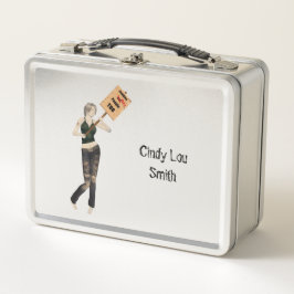 Zombie Pin Up Chica Protesta I Lunch Box