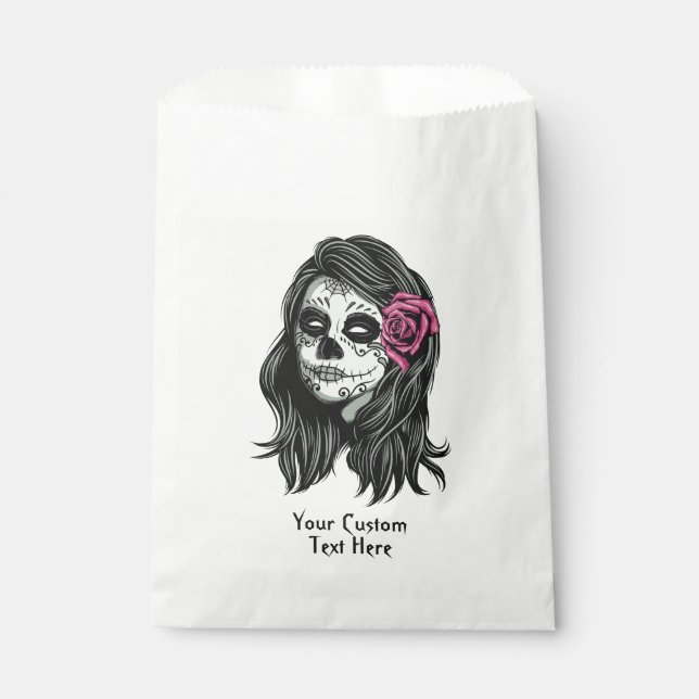 Zombie Woman personalizado bolsas de texto a favor (Anverso)