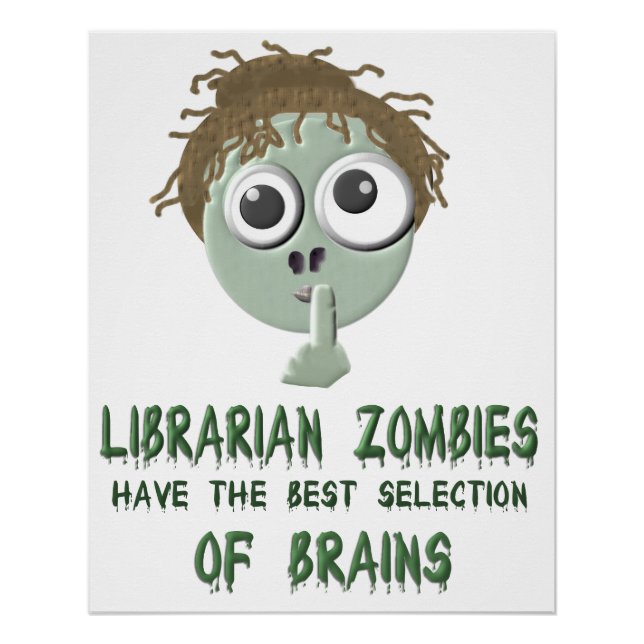 Zombies bibliotecarios - Póster (Anverso)