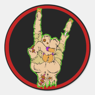 Zombies Rock pegatina (versión antigua)