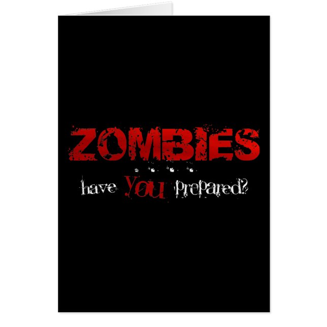 Zombies: ¿Te Has Preparado? (Frente)