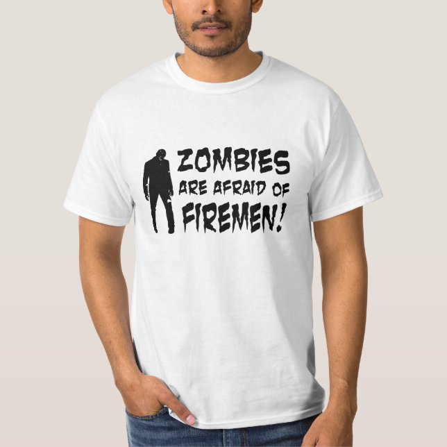 Zombies temen camisetas de bomberos (Anverso)