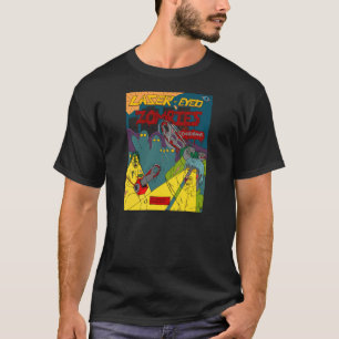 Zombis con ojos láser y Camisetas de Chainsaws