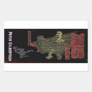 Zombis en los pegatinas de las puertas