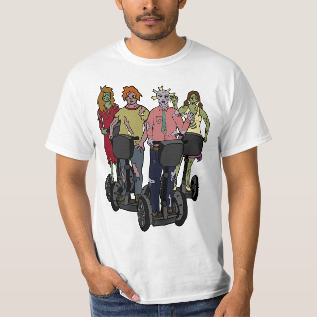 Zombis en Segways 2, camisa ligera (Anverso)