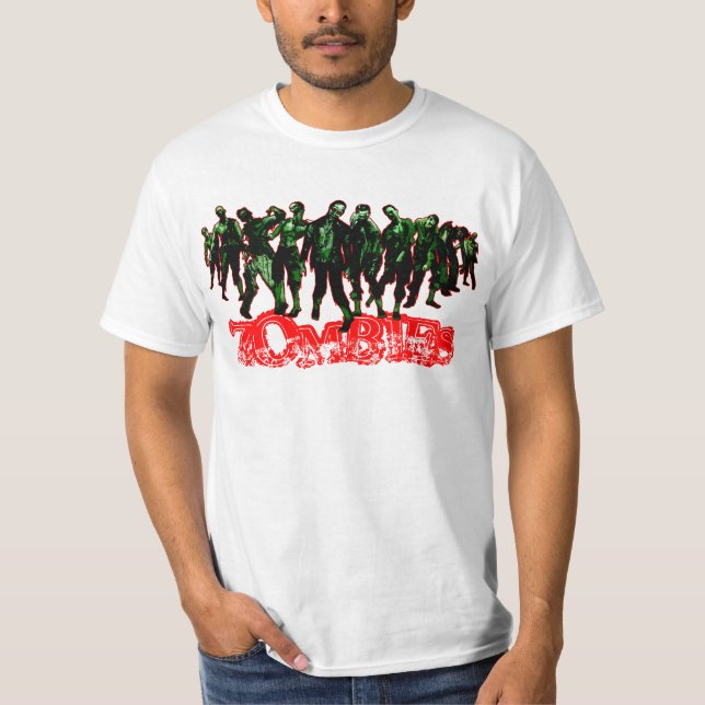 ZOMBIS - movimiento rojo - camisa blanca (Anverso)