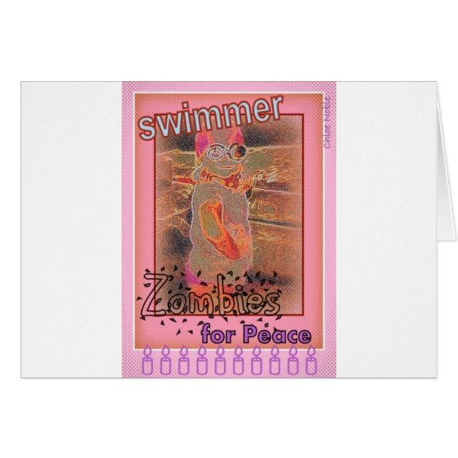 "Zombis nadadores por la paz" (Anverso (Horizontal))