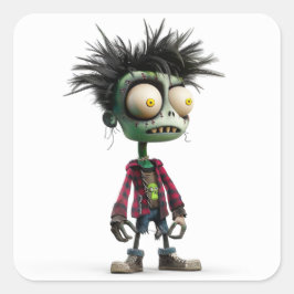 Zombo Kid - Punk Pegatina no muerto