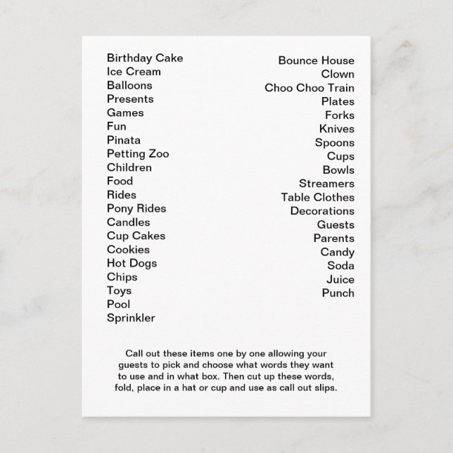 Zona De Construcción Ducha Tarjeta De Bingo Llamad (Anverso)